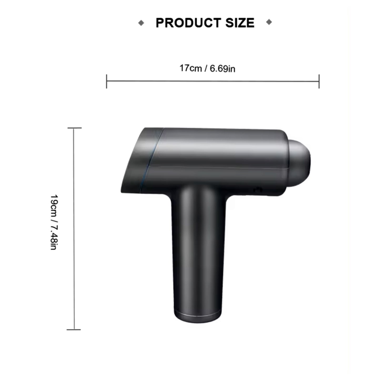 MEDITIVE Cordless Deep Tissue Massage Gun With 4 Attachments