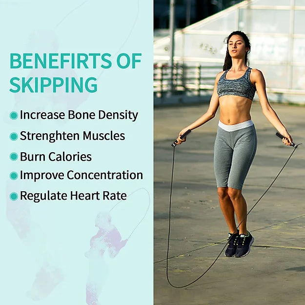 MEDITIVE Smart Jump Rope, Calorie Calculation, Skipping Rope for Sports Fitness