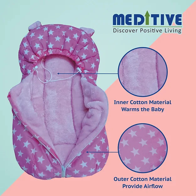 Baby Carry Bed Cum Sleeping Bag for New Born Baby Travelling Bed 0-7 Month