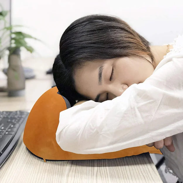 MEDITIVE Memory Foam Neck Pillow for Travel (Brown, pack of 1)
