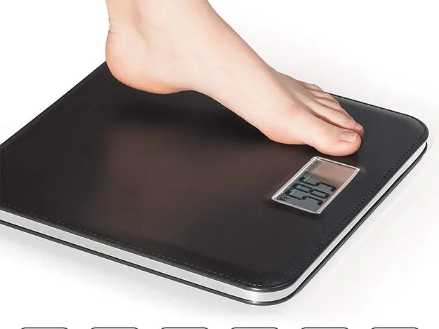 Digital Human Weighing Scale, High Quality Leather Look Fiber Body, Capacity 180