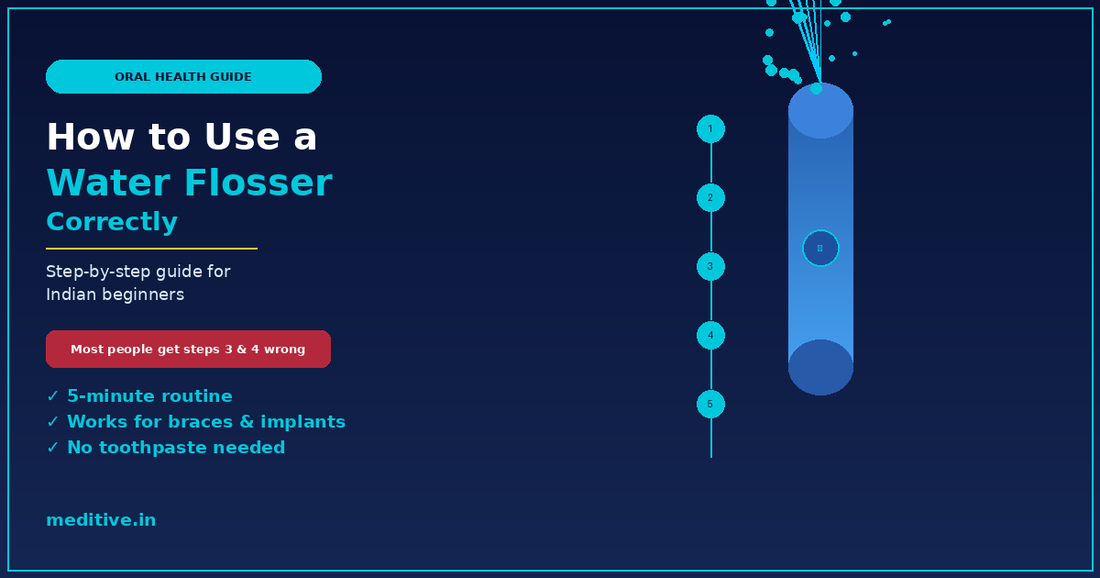 How to Use a Water Flosser Correctly: A Step-by-Step Guide for Beginners in India