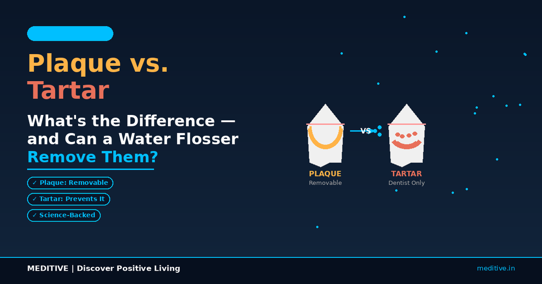 Plaque vs. Tartar: What’s the Difference — and Can a Water Flosser Remove Them?