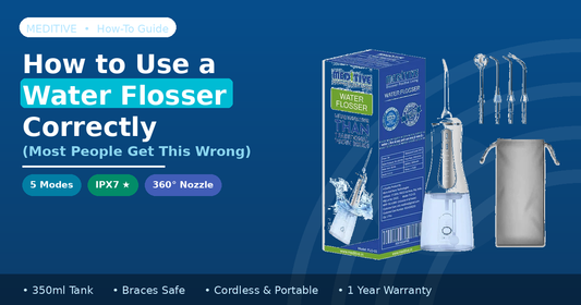 How to Use a Water Flosser Correctly (Most People Get This Wrong)