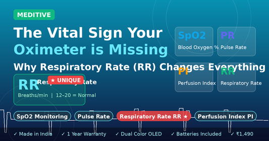 Why Respiratory Rate (RR) Is the Vital Sign Your Pulse Oximeter Should Be Measuring — And Why MEDITIVE Is Different