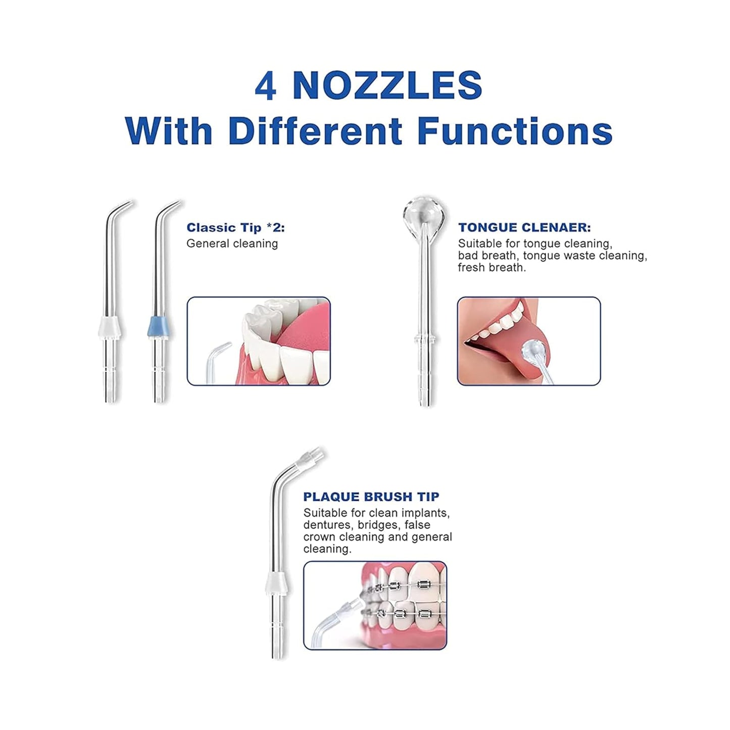 MEDITIVE Water Flosser Cordless for Teeth, Portable Oral Irrigator Flosser