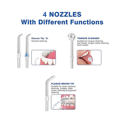 MEDITIVE Water Flosser Cordless for Teeth, Portable Oral Irrigator Flosser