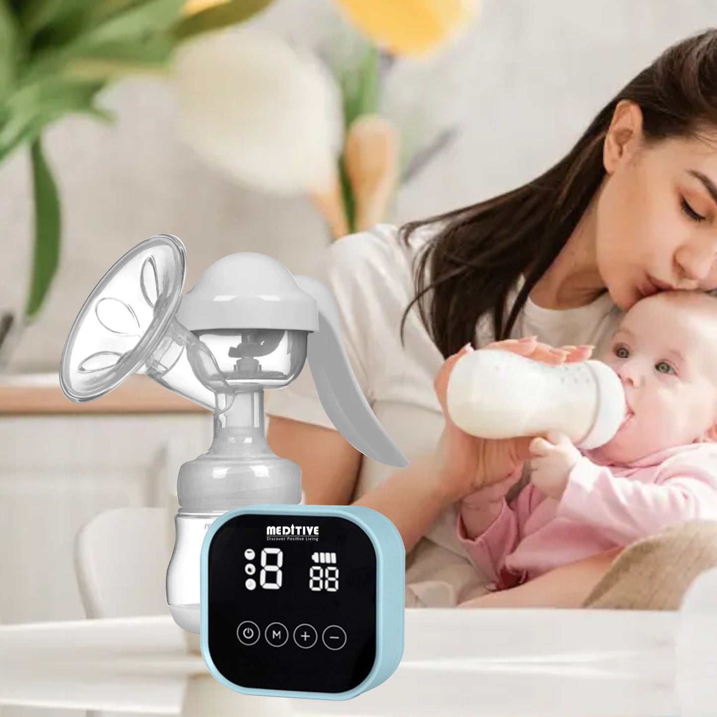 Electric Breast Pump for Mothers With Rechargeable Battery, Automatic Milk Pump