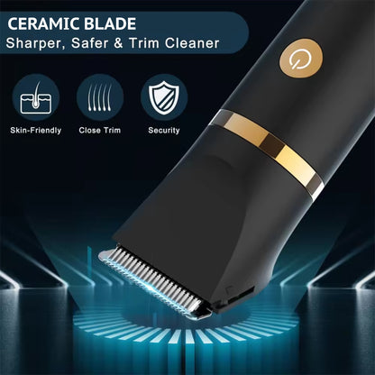 MEDITIVE Hair Trimmer- Ceramic Blade Balls and Body Hair Trimmer – Waterproof