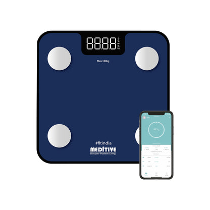 Digital Human Weighing Scale for Body weight, Glass Platform, BMI Bluetooth Scale, (Minimum Weight: 7Kg , Maximum Weight: 180 Kg)