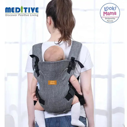 MEDITIVE Baby Carrier - Ergonomic, Convertible, Face-In And Face-Out Front