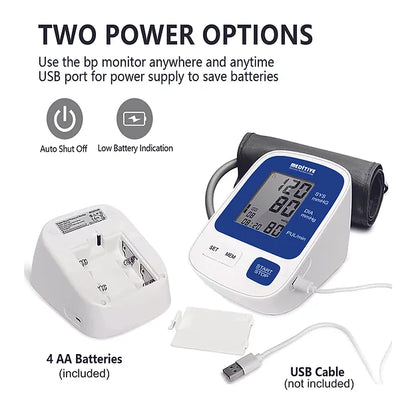 MEDITIVE Fully Automatic Arm-type Digital Blood Pressure Monitor with option for