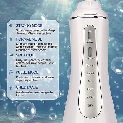 MEDITIVE Water Flosser Cordless for Teeth, Portable Oral Irrigator Flosser