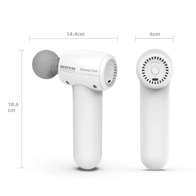 MEDITIVE Cordless Deep Tissue Massage Gun With 6 Attachments