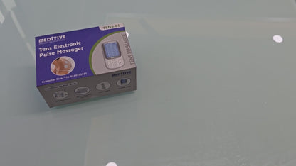 MEDITIVE 24 Modes Tens Unit Rechargeable Pain Relief Electric Pulse Impulse Body Massager Machine