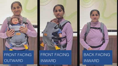 MEDITIVE Baby Carrier - Ergonomic, Convertible, Face-In And Face-Out Front